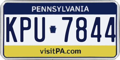 PA license plate KPU7844