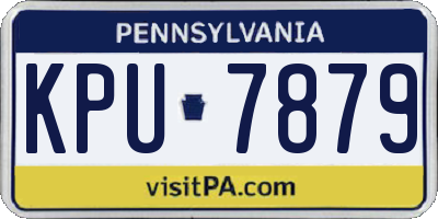 PA license plate KPU7879