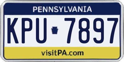 PA license plate KPU7897