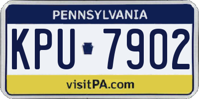 PA license plate KPU7902