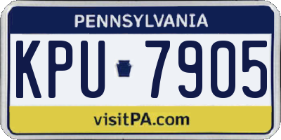 PA license plate KPU7905