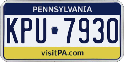 PA license plate KPU7930