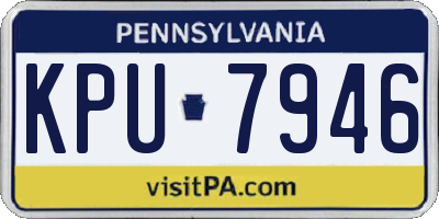 PA license plate KPU7946