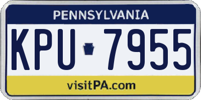 PA license plate KPU7955