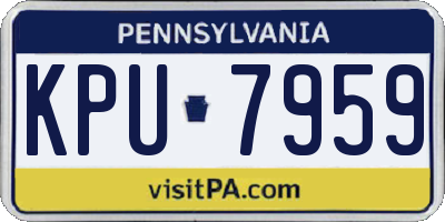 PA license plate KPU7959