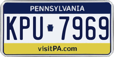 PA license plate KPU7969