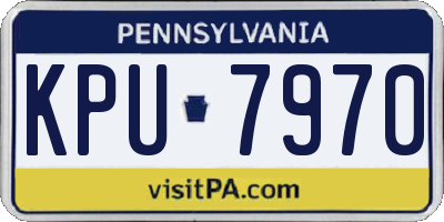 PA license plate KPU7970