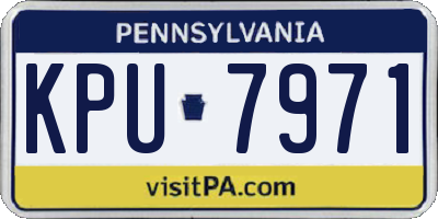 PA license plate KPU7971