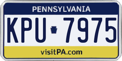PA license plate KPU7975