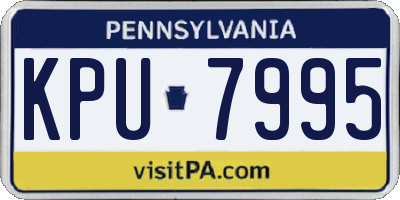 PA license plate KPU7995