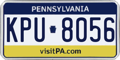 PA license plate KPU8056