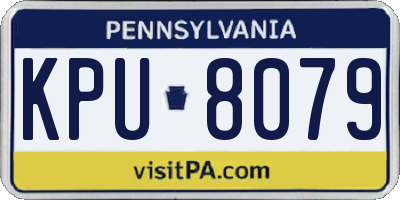 PA license plate KPU8079