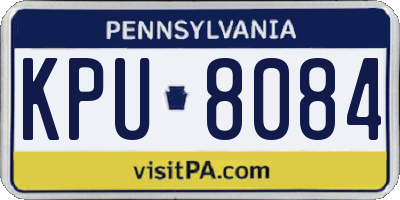 PA license plate KPU8084