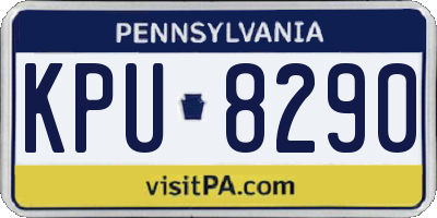 PA license plate KPU8290
