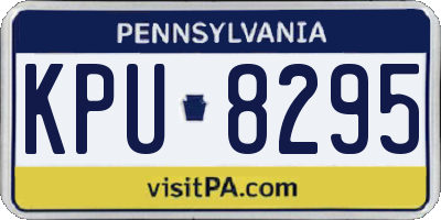 PA license plate KPU8295