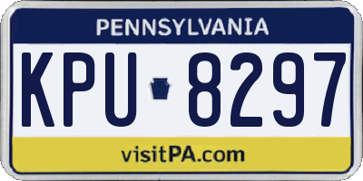 PA license plate KPU8297