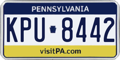 PA license plate KPU8442