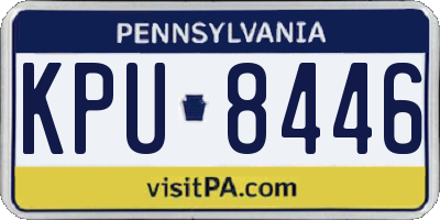 PA license plate KPU8446