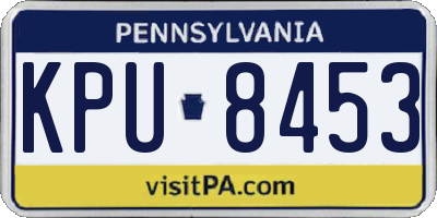 PA license plate KPU8453