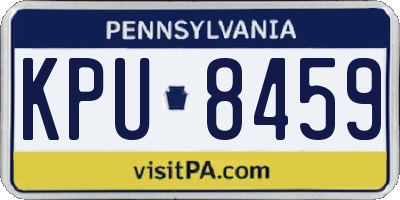 PA license plate KPU8459