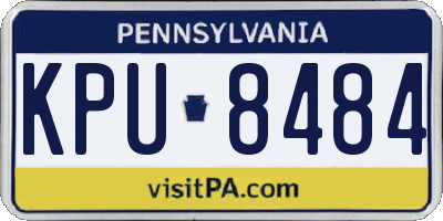 PA license plate KPU8484