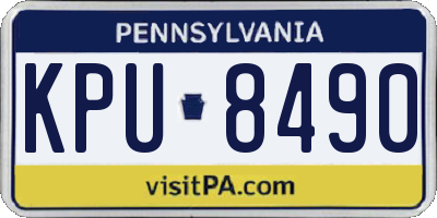PA license plate KPU8490