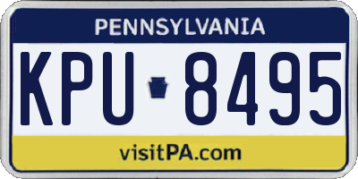 PA license plate KPU8495