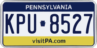 PA license plate KPU8527