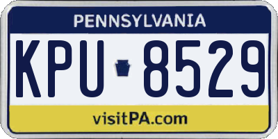 PA license plate KPU8529