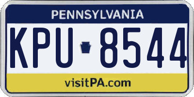 PA license plate KPU8544