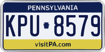 PA license plate KPU8579