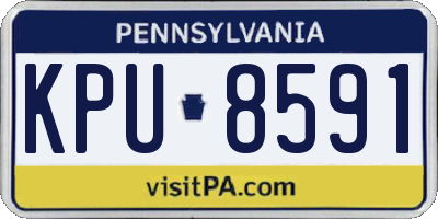 PA license plate KPU8591