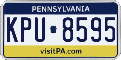 PA license plate KPU8595