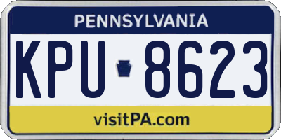 PA license plate KPU8623
