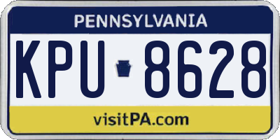 PA license plate KPU8628