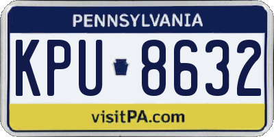 PA license plate KPU8632