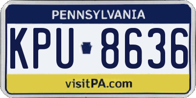 PA license plate KPU8636