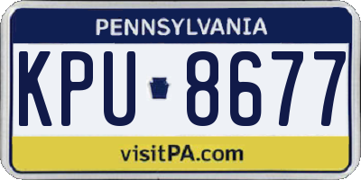PA license plate KPU8677