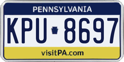 PA license plate KPU8697