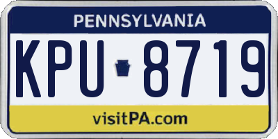 PA license plate KPU8719