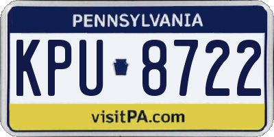 PA license plate KPU8722