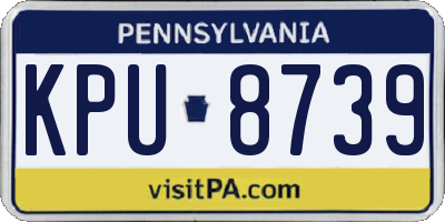 PA license plate KPU8739