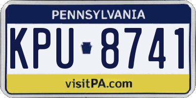 PA license plate KPU8741