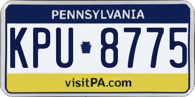 PA license plate KPU8775