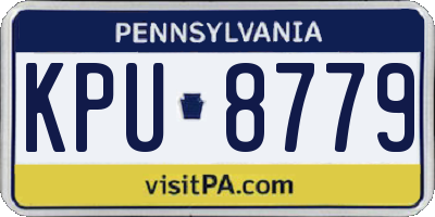 PA license plate KPU8779