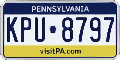 PA license plate KPU8797