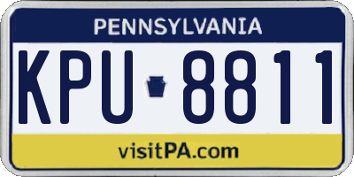 PA license plate KPU8811