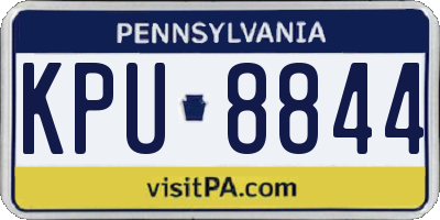 PA license plate KPU8844