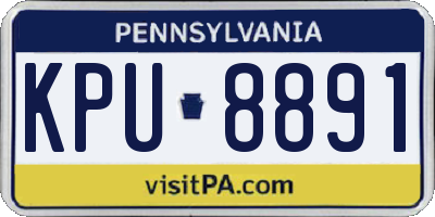 PA license plate KPU8891