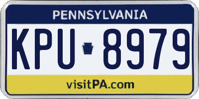 PA license plate KPU8979